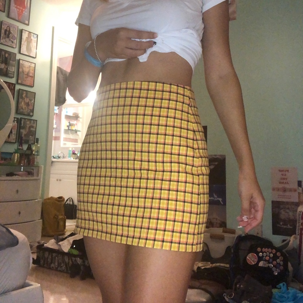 Yellow Mini Skirt
